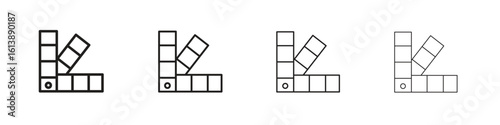 Swatches icon vector illustration, line design icon. Editable strokes.