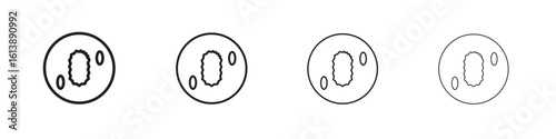Sea cucumber icon vector illustration, line design icon. Editable strokes.