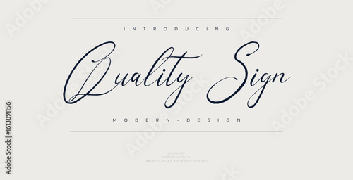 Signature Elegant Branding Typeface. Handwritten Script Editable Text Effect Template . vector illustration 
