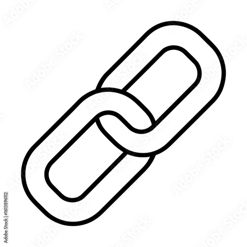 Chain link icon symbolizing connection, network and unity