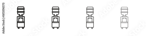 Dispenser icon vector illustration, line design icon. Editable strokes.