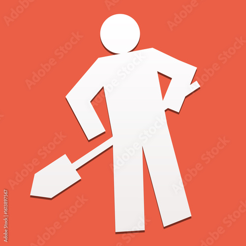Work in progress road sign isolated