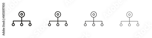 classification icon vector illustration, line design icon. Editable strokes.