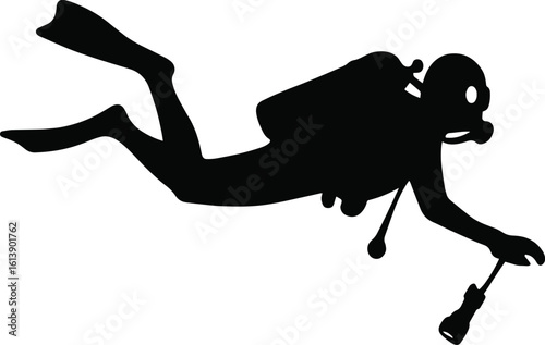 Scuba Diver SVG Cut Files for Cricut & Silhouette