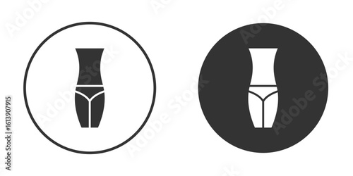 Women waist icon. sign designs. solid pictogram