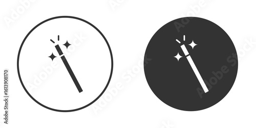 Wand icon. sign designs. solid pictogram