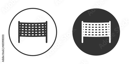 Volleyball net icon. sign designs. solid pictogram