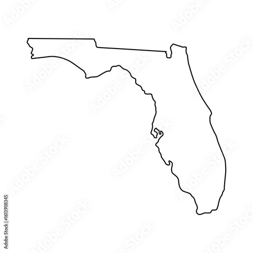 Florida state map outline