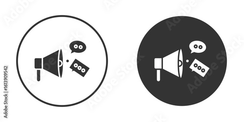Social campaign icon. sign designs. solid pictogram