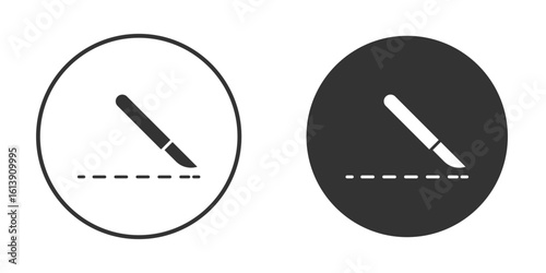Scalpel icon. sign designs. solid pictogram