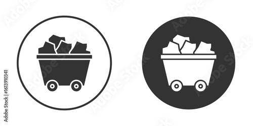 Raw material icon. sign designs. solid pictogram