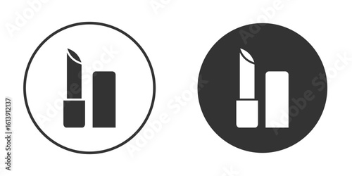 Lipstick icon. sign designs. solid pictogram