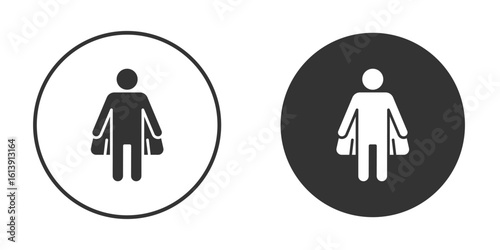 Hero icon. sign designs. solid pictogram