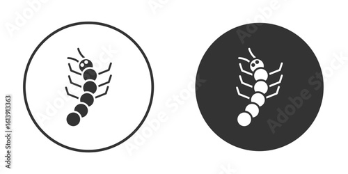 Grub icon. sign designs. solid pictogram