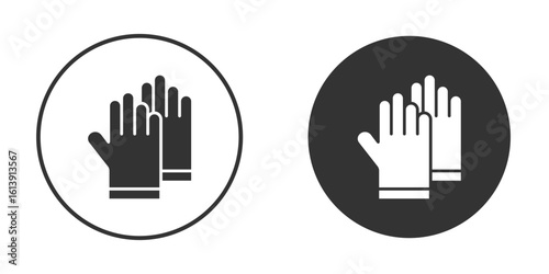 Gloves icon. sign designs. solid pictogram