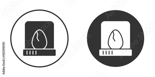 Egg incubator icon. sign designs. solid pictogram