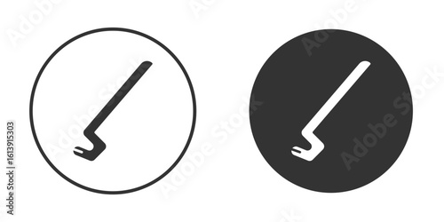 Crowbar icon. sign designs. solid pictogram