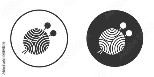 Crochet icon. sign designs. solid pictogram
