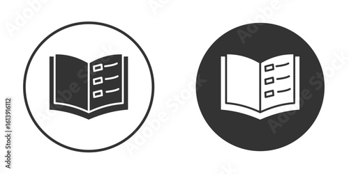 Catalog icon. sign designs. solid pictogram