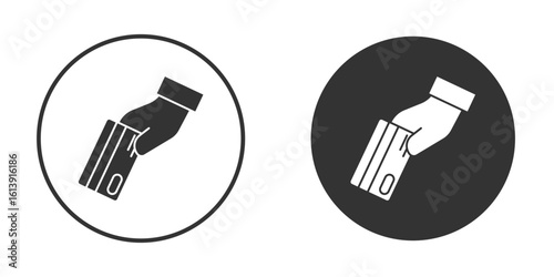 Card payment icon. sign designs. solid pictogram