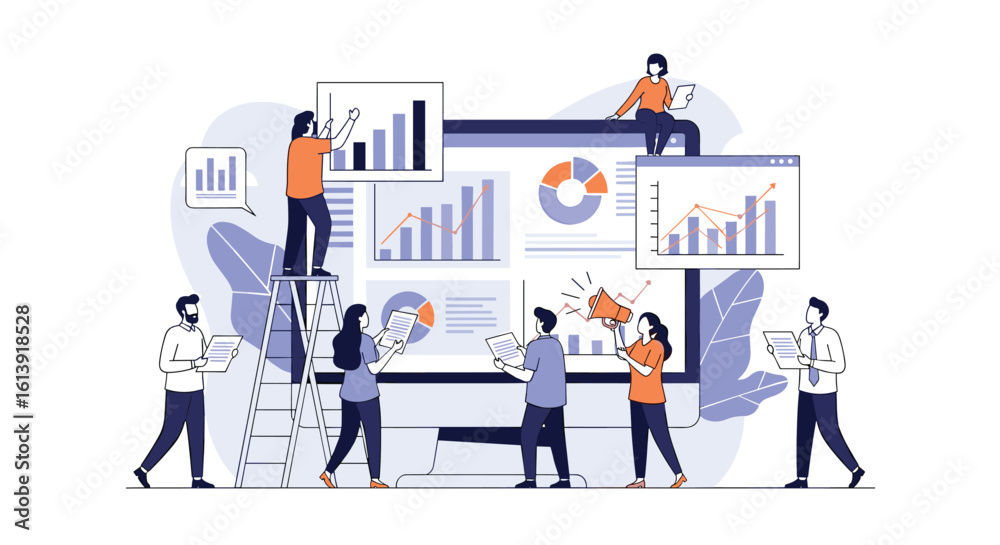 People collaborating to analyze financial data and create business growth strategies for enhanced productivity and success People collaborating to analyze financial data and create business growth strategies for enhanced productivity and success
