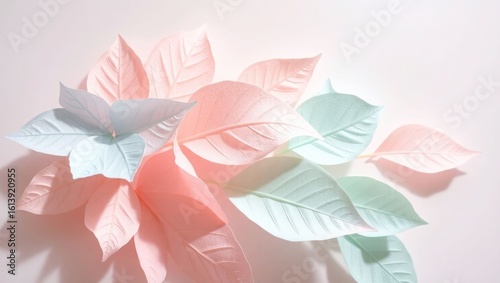 pink rose petals on white background