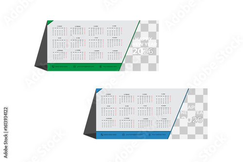 This is a Mini Calendar for 2026. The 12 months are named and the dates are given.