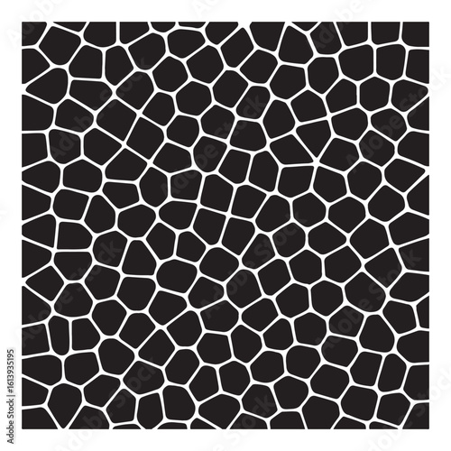 Traditional stone Mujahic style texture in repeating silhouette design