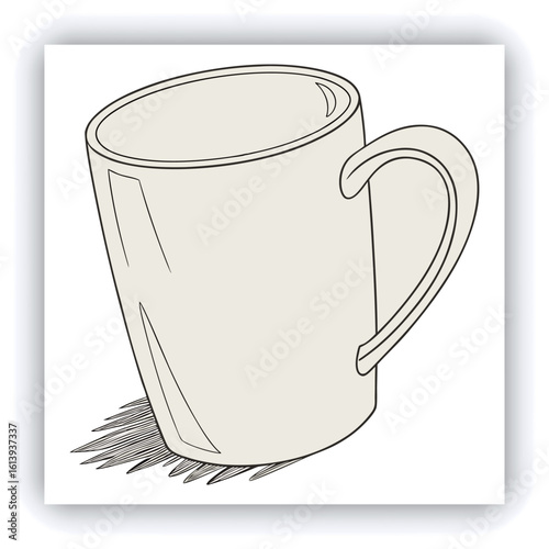 female hand holding white mug with blank copy space for your advertising text message or promotional content, sweet coffee or tea. Girl in green sweater holding white porcelain mug mock up