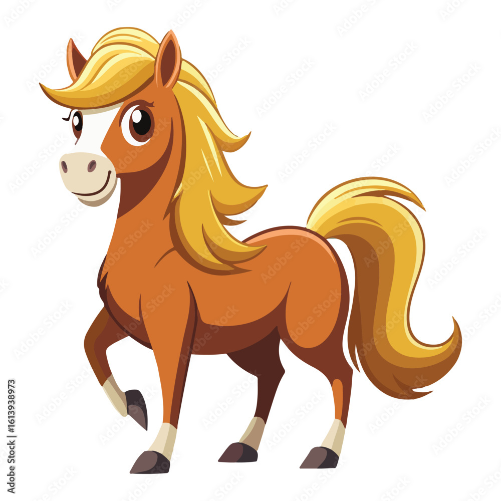 A drawing of a funny vector Horse illustration A drawing of a funny vector Horse illustration