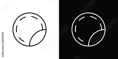 Sticker icon logo vector designs. icon set in a black and white strokes