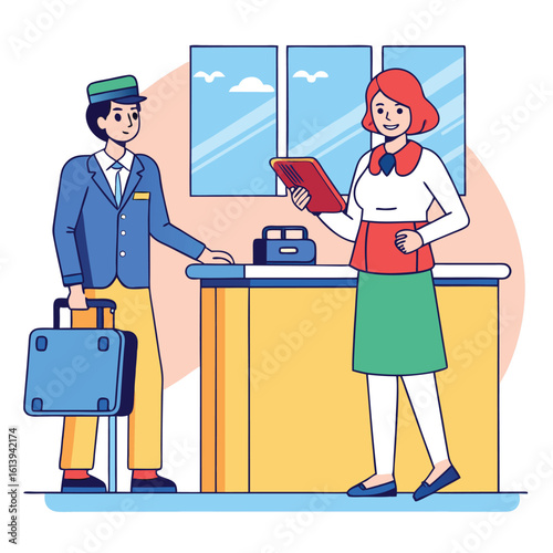 Hotel front desk service