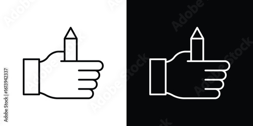 Self expression icon logo vector designs. icon set in a black and white strokes