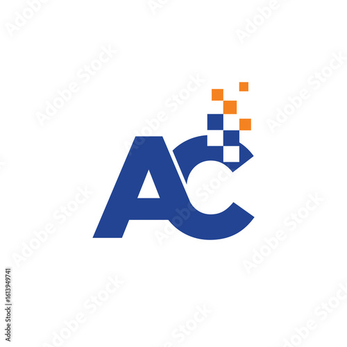 Initial A and C Letter Logo Icon 001