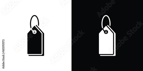 Tag icon symbol. simple flat symbol on blank background.