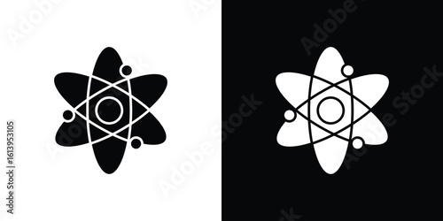 Physics icon symbol. simple flat symbol on blank background.
