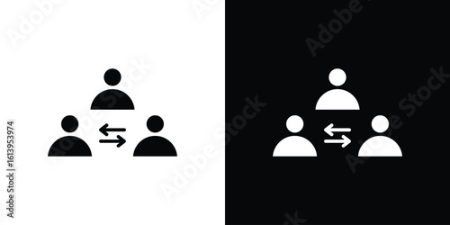 Mediator icon symbol. simple flat symbol on blank background.