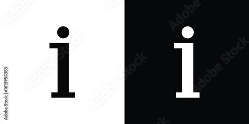 Info icon symbol. simple flat symbol on blank background.
