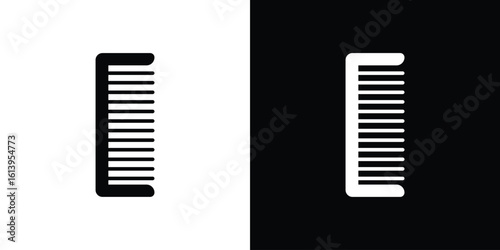 Hair brush icon symbol. simple flat symbol on blank background.
