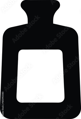 Black and White Hot Water Bottle Vector Illustration for Relaxation and Comfort Ideal for Medical or Healthcare Designs