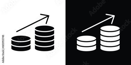Earning icon symbol. simple flat symbol on blank background.