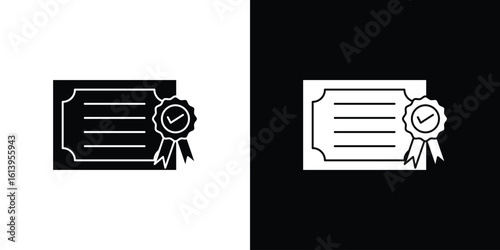 Diploma icon symbol. simple flat symbol on blank background.