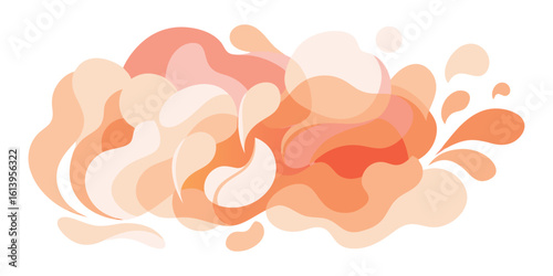 Watercolor abstract background featuring soft pink and white hues blending seamlessly together..eps