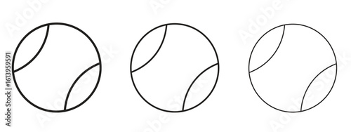 Tennis icon symbol. Linear style sign for mobile concept
