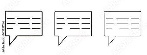 Subtitles icon symbol. Linear style sign for mobile concept