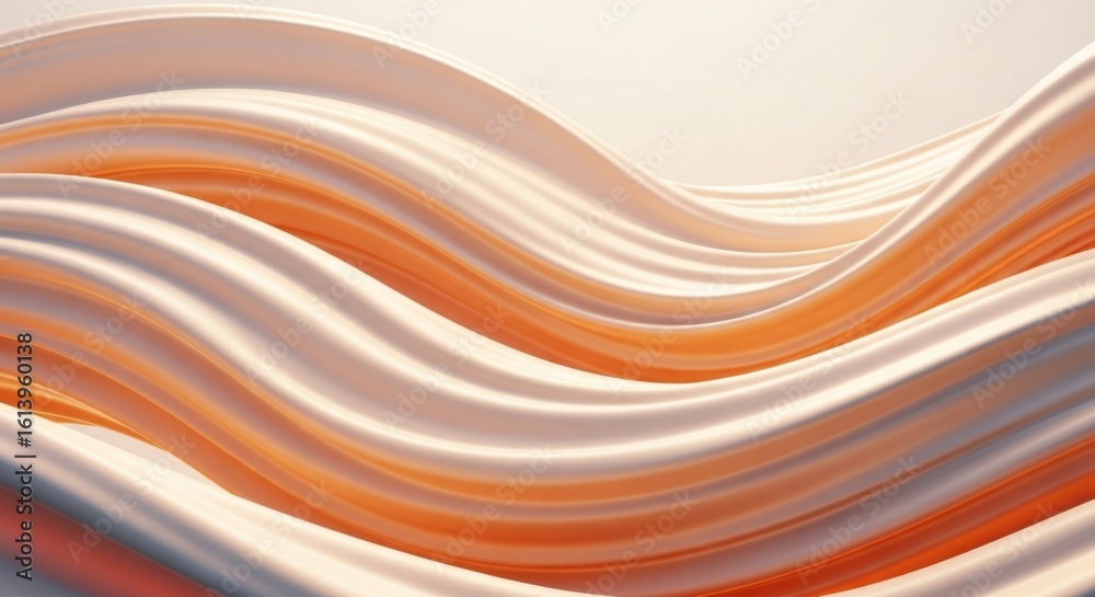 Obraz premium Ivory Tangerine Flowing Light Texture