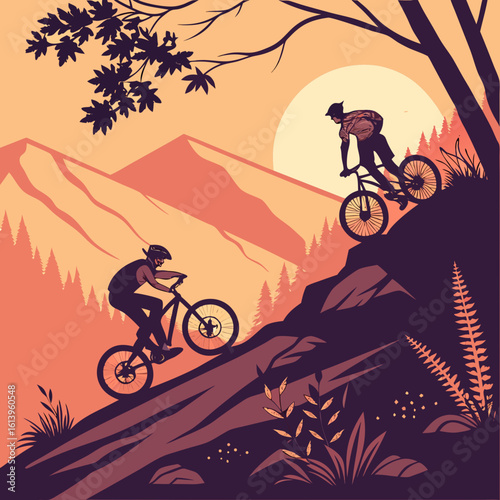 mountain bike silhouette