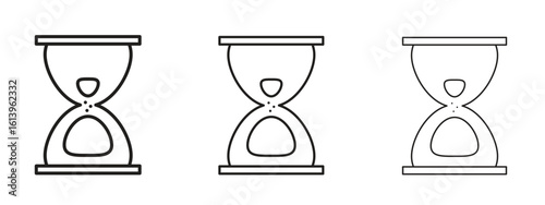 Hourglass icon symbol. Linear style sign for mobile concept