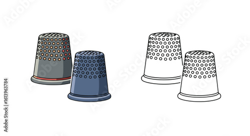 Essential sewing thimbles for protecting fingers during needle craft projects