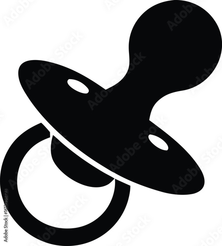 pacifier (dummy) vector icon, baby care icon vector illustration